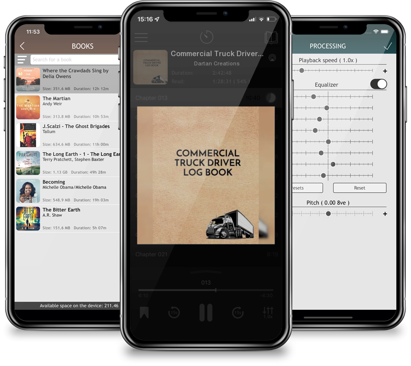Audiobook Commercial Truck Driver Log Book: Repair Log Book by Dartan Creations
