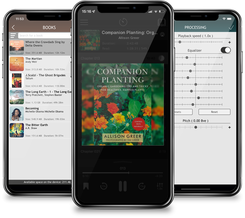 Listen Companion Planting: Organic Gardening Tips and Tricks for Healthier, Happier Plants by Allison Greer in MP3 Audiobook Player for free