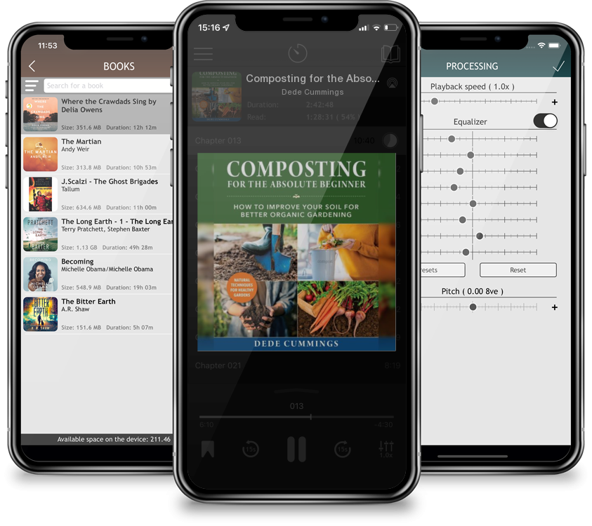 Audiobook Composting for the Absolute Beginner: How to Improve Your Soil for Better Organic Gardening by Dede Cummings