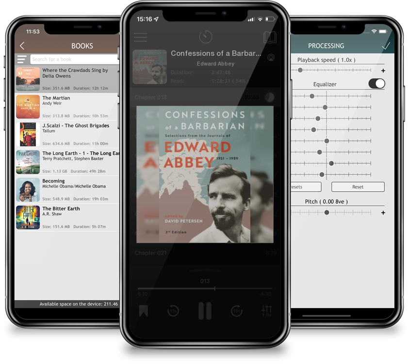 Audiobook Confessions of a Barbarian: Selections from the Journals of Edward Abbey, 1951 - 1989 by Edward Abbey