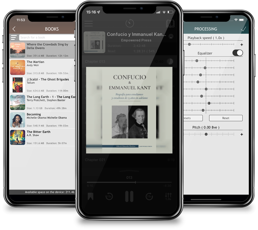 Audiobook Confucio y Immanuel Kant - Biografía para estudiantes y estudiosos de 13 años en adelante: (Filosofía oriental y occidental, sabiduría china y razonam by Empowered Press
