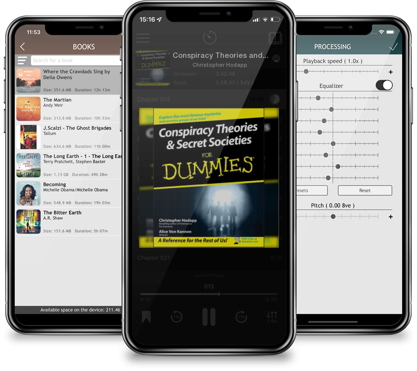 Listen Conspiracy Theories and Secret Societies for Dummies by Christopher Hodapp in MP3 Audiobook Player for free