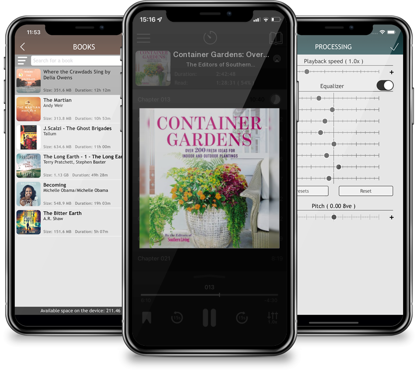 Audiobook Container Gardens: Over 200 Fresh Ideas for Indoor and Outdoor Inspired Plantings by The Editors of Southern Living