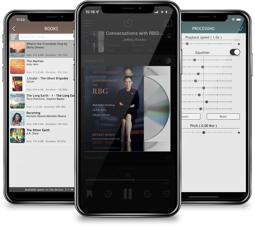 Audiobook Conversations with RBG: Ruth Bader Ginsburg on Life, Love, Liberty, and Law (CD-Audio) by Jeffrey Rosen
