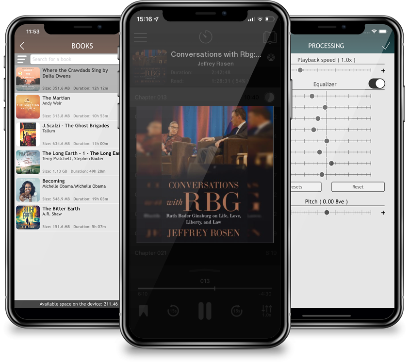 Audiobook Conversations with Rbg: Ruth Bader Ginsburg on Life, Love, Liberty, and Law (Large Print / Library Binding) by Jeffrey Rosen