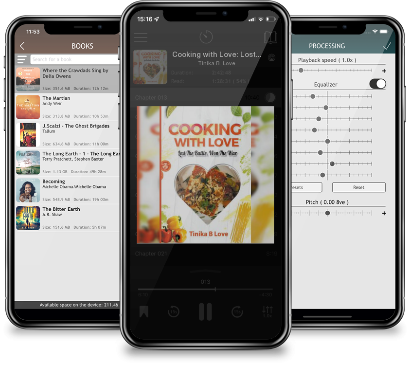 Audiobook Cooking with Love: Lost the Battle, Won the War by Tinika B. Love