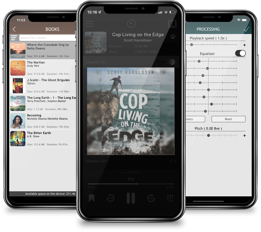 Listen Cop Living on the Edge by Scott Haroldsen in MP3 Audiobook Player for free