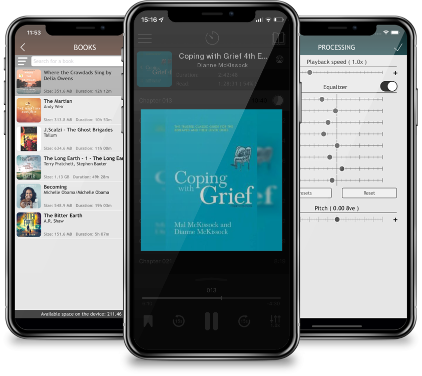 Listen Coping with Grief 4th Edition by Dianne McKissock in MP3 Audiobook Player for free