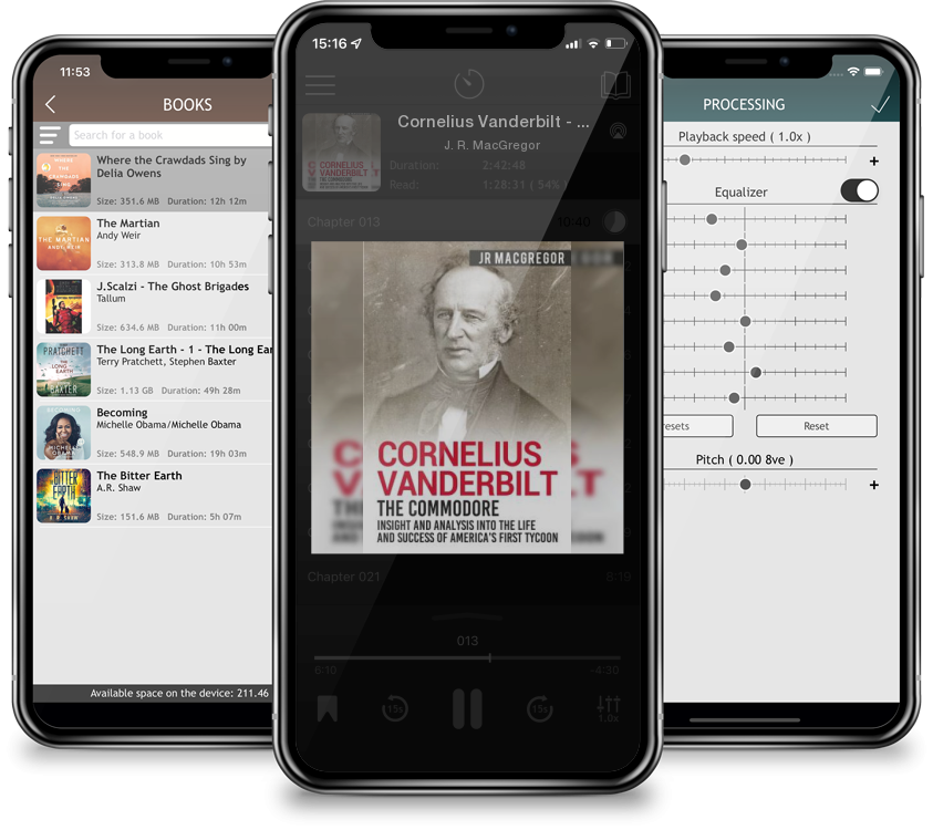 Listen Cornelius Vanderbilt - The Commodore: Insight and Analysis Into the Life and Success of America's First Tycoon by J. R. MacGregor in MP3 Audiobook Player for free