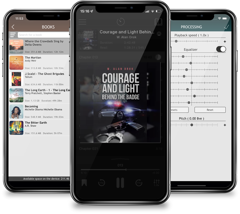 Audiobook Courage and Light Behind the Badge by W. Alan Orok