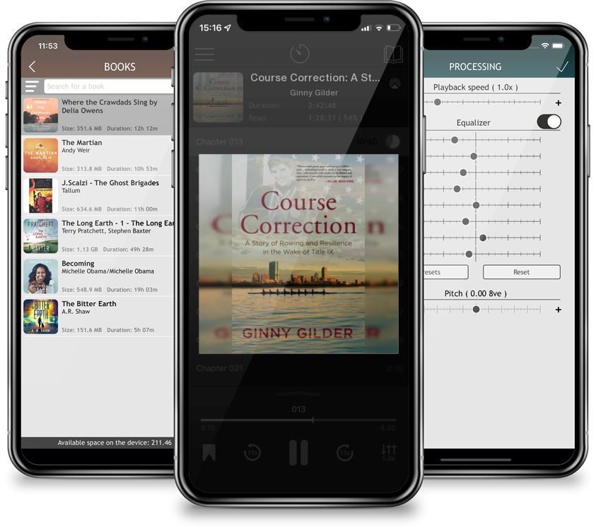 Audiobook Course Correction: A Story of Rowing and Resilience in the Wake of Title IX by Ginny Gilder