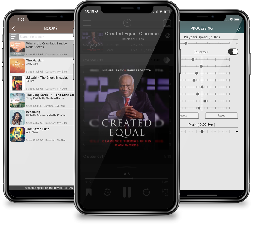 Audiobook Created Equal: Clarence Thomas in His Own Words by Michael Pack