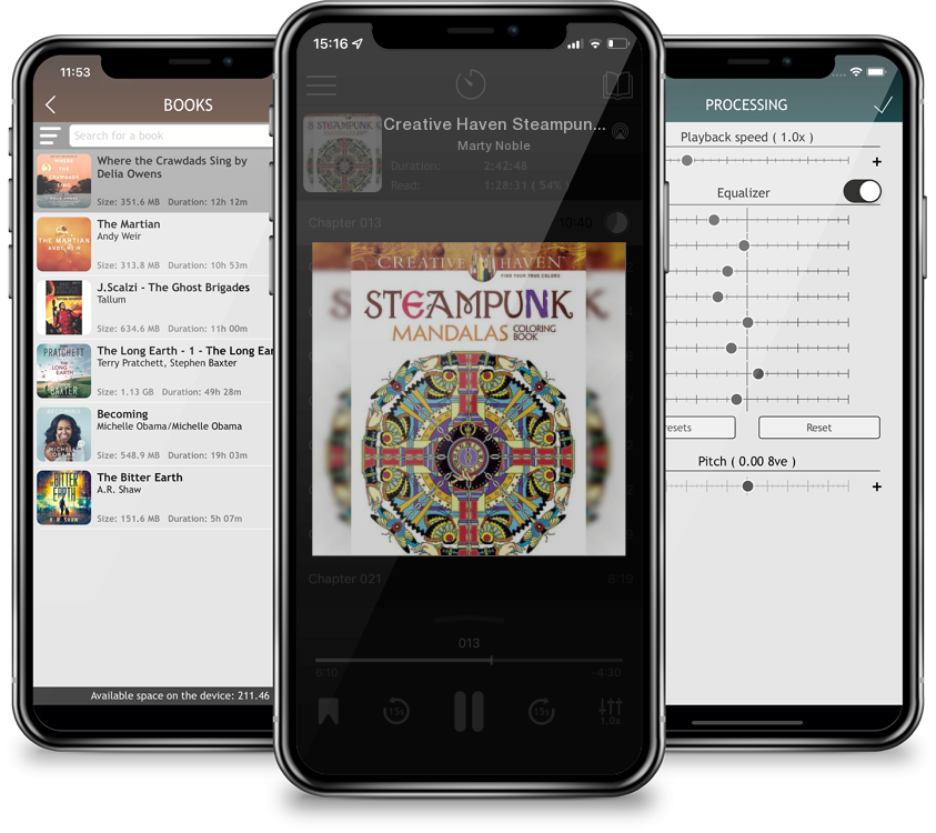 Audiobook Creative Haven Steampunk Mandalas Coloring Book (Creative Haven Coloring Books) by Marty Noble