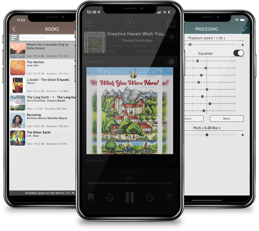 Audiobook Creative Haven Wish You Were Here! Coloring Book (Creative Haven Coloring Books) by Teresa Goodridge