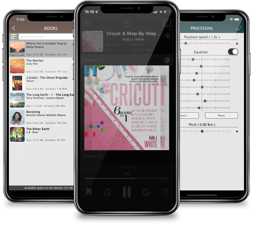 Audiobook Cricut: A Step-By-Step Guide To Learn How To Master Your Cutting Machine And Turn Your Ideas Into Reality by Kelly J. White