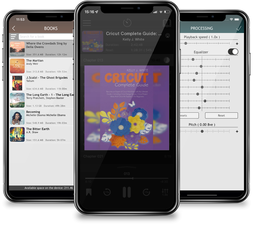 Audiobook Cricut Complete Guide: Become an Expert of Cricut Machines with this Ultimate Guide Including Cricut Design Space, Cricut Project Ideas And C by Kelly J. White