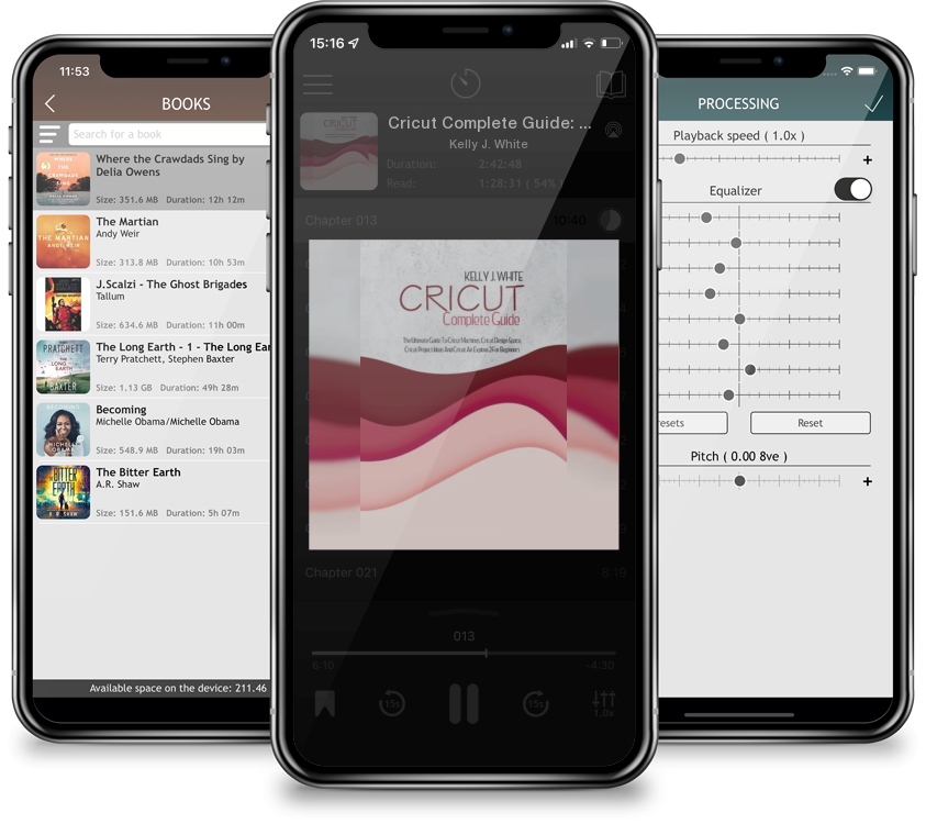 Audiobook Cricut Complete Guide: The Ultimate Guide To Cricut Machines, Cricut Design Space, Cricut Project Ideas And Cricut Air Explore 2 For Beginner by Kelly J. White