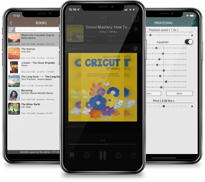 Audiobook Cricut Mastery: How To Master Your Cricut Machine, Project Ideas And The Secrets To Get The Best Out Of Cricut Design Space by Kelly J. White