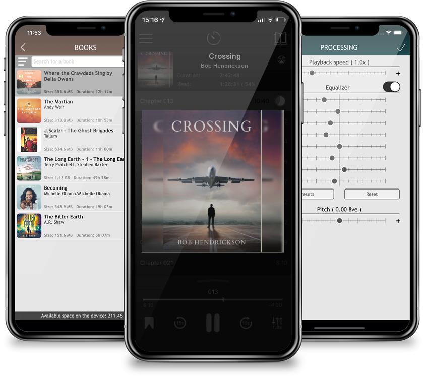 Audiobook Crossing by Bob Hendrickson