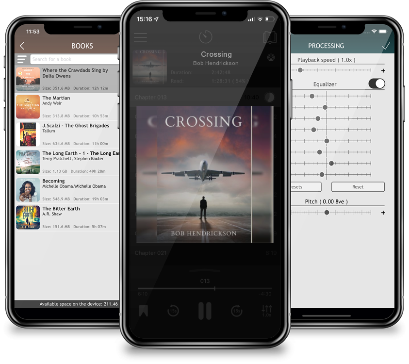 Listen Crossing by Bob Hendrickson in MP3 Audiobook Player for free
