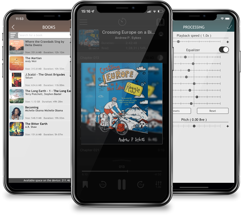 Audiobook Crossing Europe on a Bike Called Reggie by Andrew P. Sykes