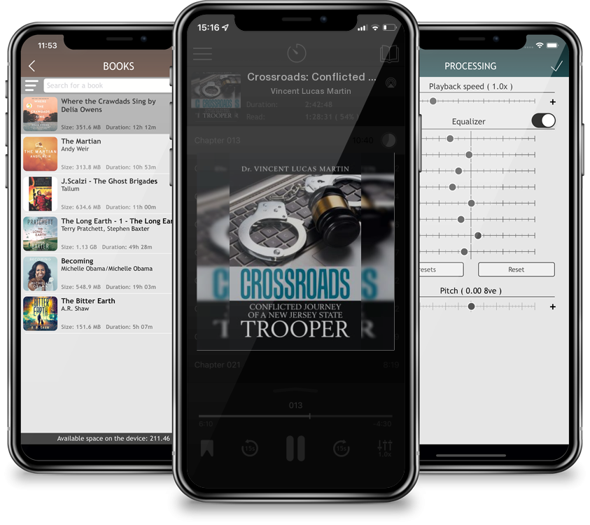 Audiobook Crossroads: Conflicted Journey of a New Jersey State Trooper by Vincent Lucas Martin