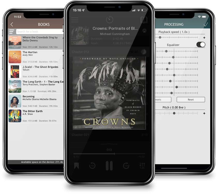 Audiobook Crowns: Portraits of Black Women in Church Hats by Michael Cunningham