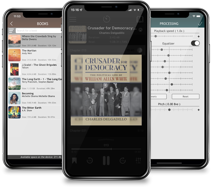 Audiobook Crusader for Democracy: The Political Life of William Allen White by Charles Delgadillo