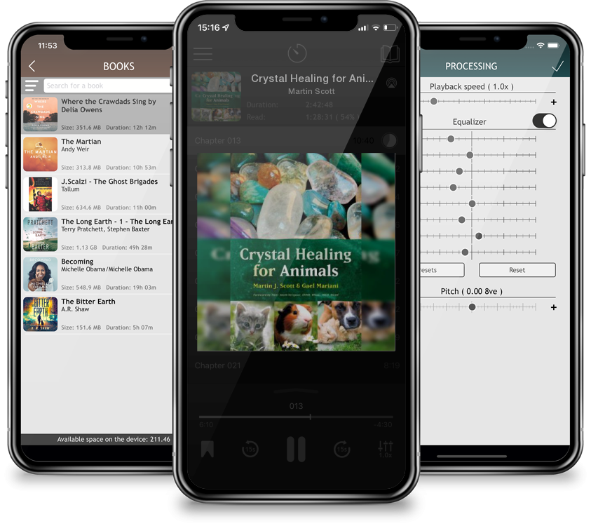 Audiobook Crystal Healing for Animals by Martin Scott