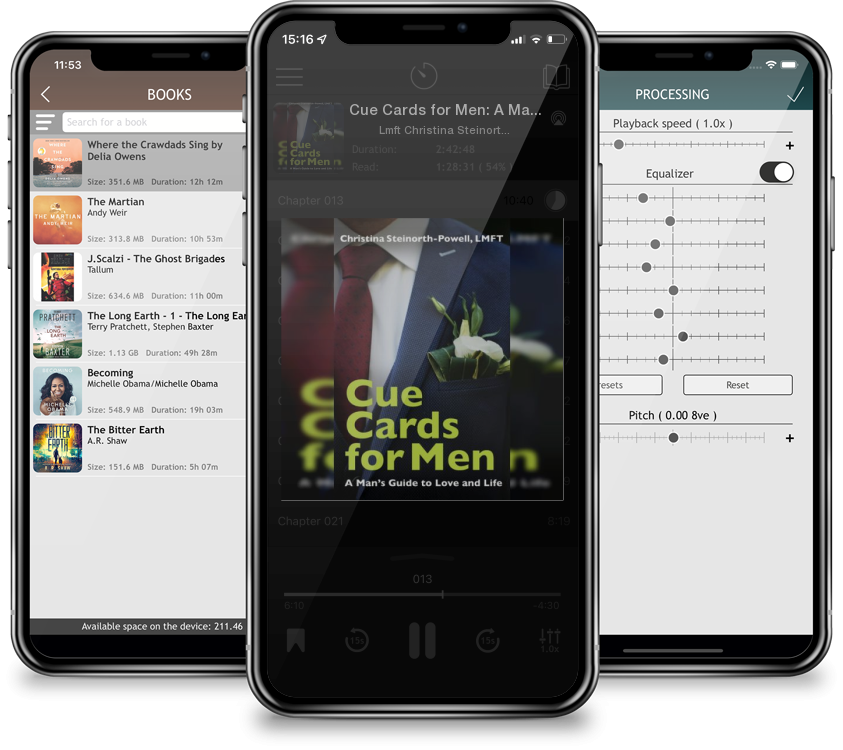 Audiobook Cue Cards for Men: A Man\'s Guide to Love and Life by Lmft Christina Steinorth-Powell