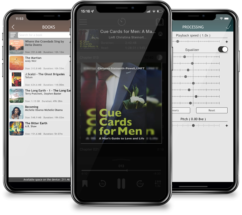 Listen Cue Cards for Men: A Man's Guide to Love and Life by Lmft Christina Steinorth-Powell in MP3 Audiobook Player for free