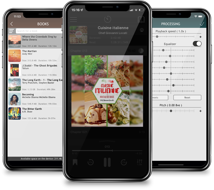Audiobook Cuisine italienne by Chef Giovanni Locati