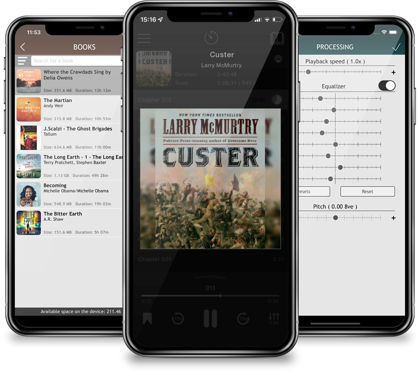 Listen Custer by Larry McMurtry in MP3 Audiobook Player for free