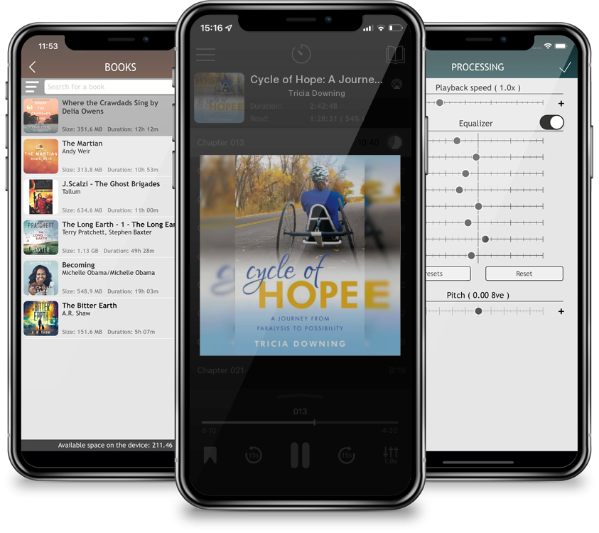 Audiobook Cycle of Hope: A Journey From Paralysis to Possiblity by Tricia Downing