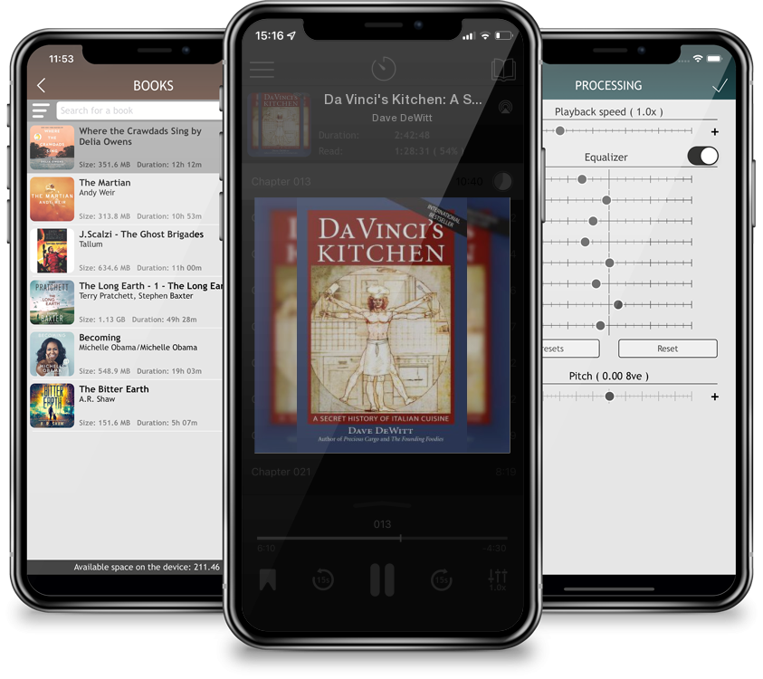 Audiobook Da Vinci\'s Kitchen: A Secret History of Italian Cuisine by Dave DeWitt