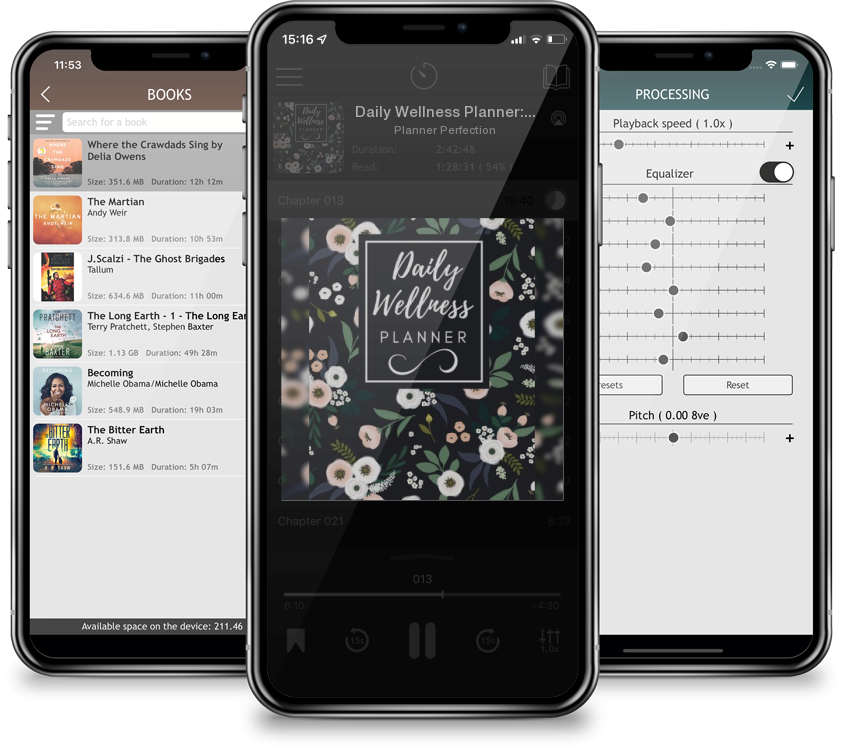Audiobook Daily Wellness Planner: Track Your Meal, Fitness Exercise, Sleep, Water, Calories, Mood, Organizer And Diary, Planner for women and girls, Tra by Planner Perfection