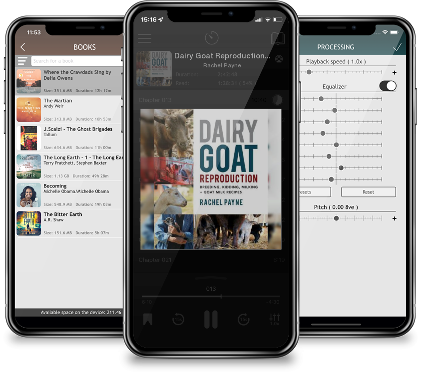 Audiobook Dairy Goat Reproduction: Breeding, Birthing, and Milking + Goat Milk Recipes by Rachel Payne