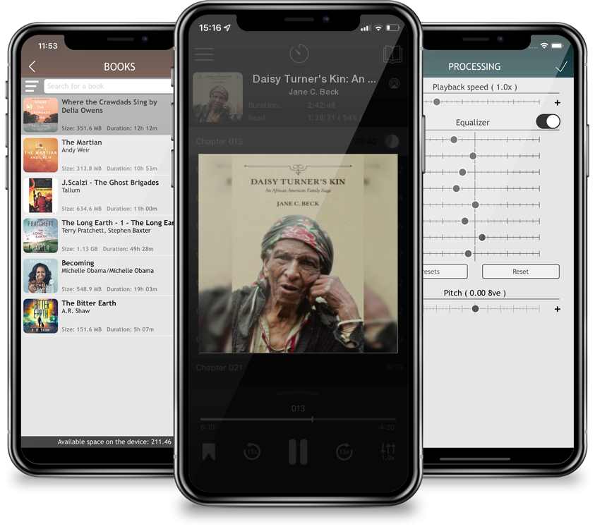 Audiobook Daisy Turner\'s Kin: An African American Family Saga by Jane C. Beck