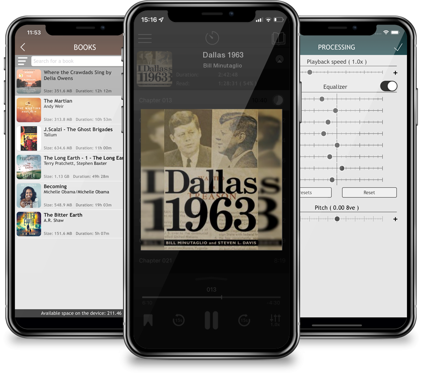 Listen Dallas 1963 by Bill Minutaglio in MP3 Audiobook Player for free