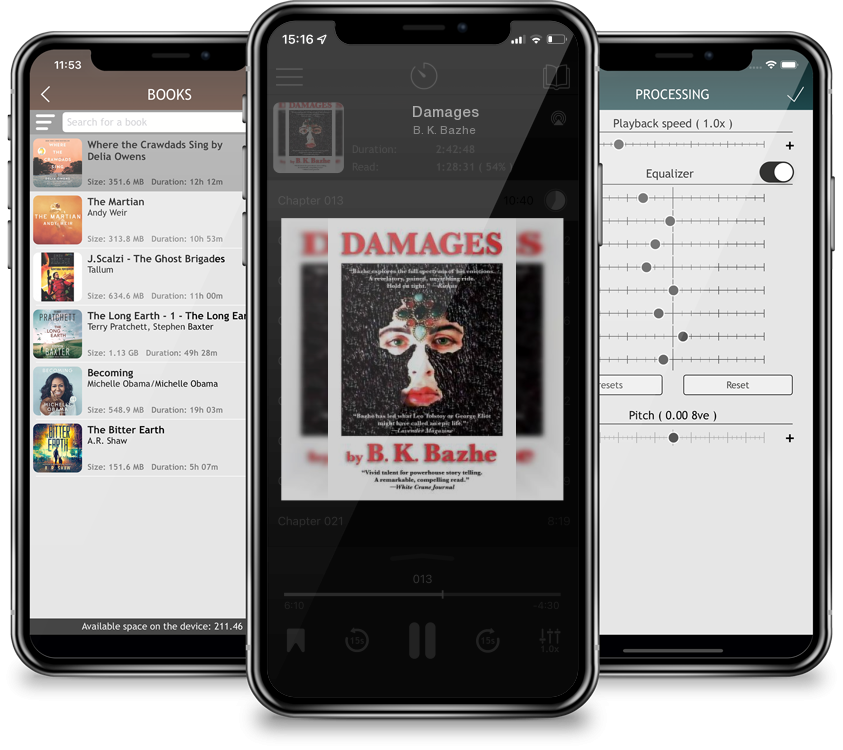 Listen Damages by B. K. Bazhe in MP3 Audiobook Player for free