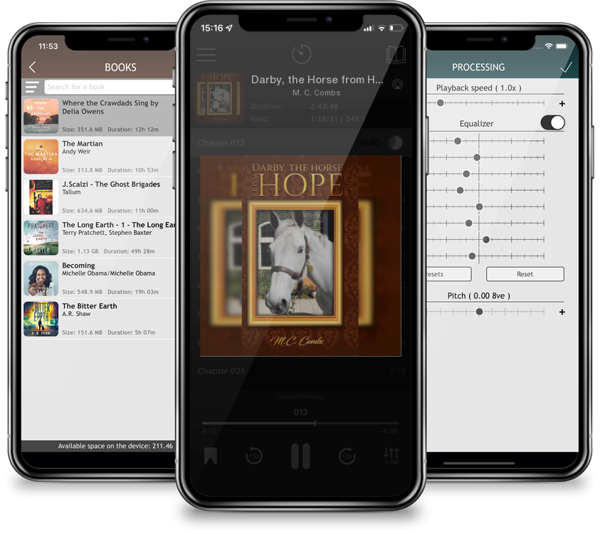 Audiobook Darby, the Horse from Hope by M. C. Combs