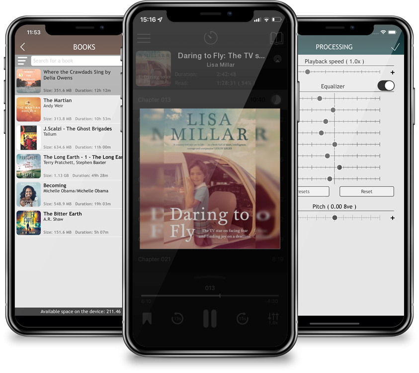 Audiobook Daring to Fly: The TV star on facing fear and finding joy on a deadline by Lisa Millar