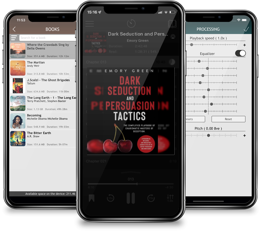 Audiobook Dark Seduction and Persuasion Tactics: The Simplified Playbook of Charismatic Masters of Deception. Leveraging IQ, Influence, and Irresistible Charm i by Emory Green