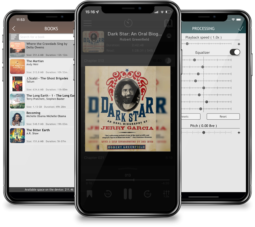 Audiobook Dark Star: An Oral Biography of Jerry Garcia by Robert Greenfield