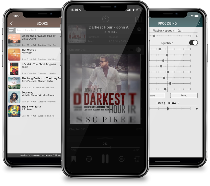 Listen Darkest Hour - John Alite: Former Mafia Enforcer for John Gotti and the Gambino Crime Family by S. C. Pike in MP3 Audiobook Player for free
