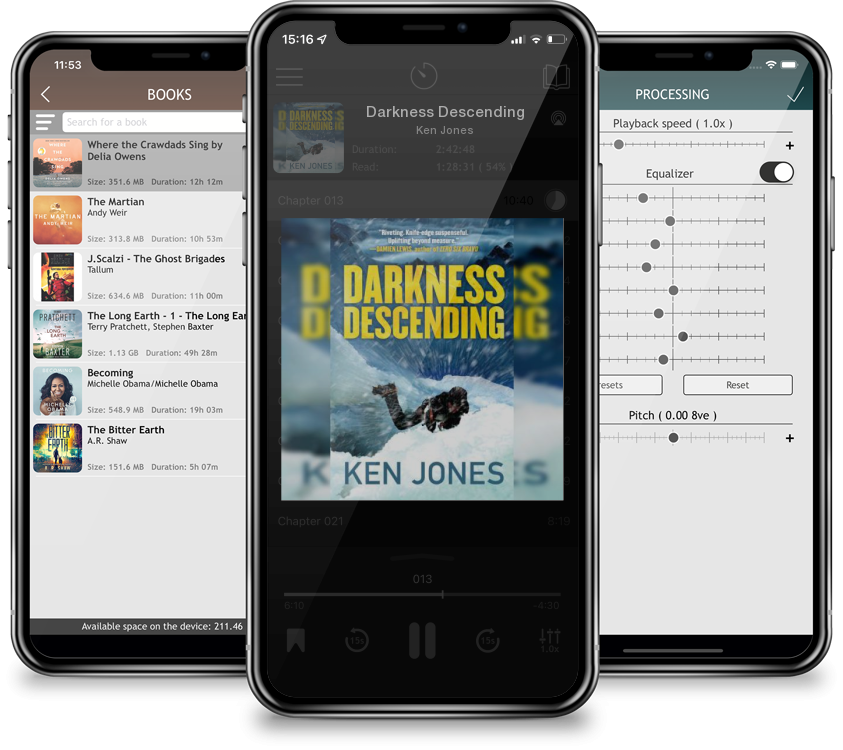Audiobook Darkness Descending by Ken Jones