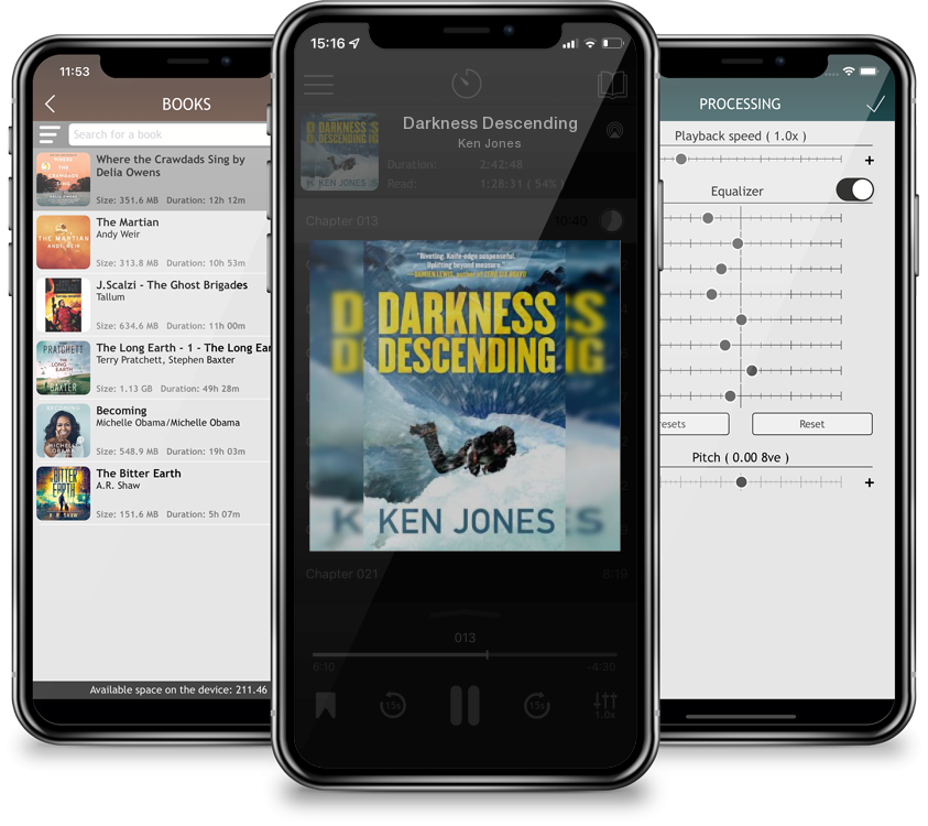 Listen Darkness Descending by Ken Jones in MP3 Audiobook Player for free