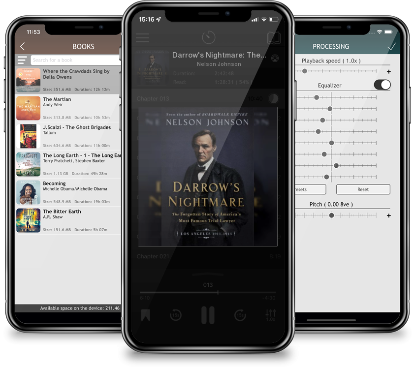 Audiobook Darrow\'s Nightmare: The Forgotten Story of America\'s Most Famous Trial Lawyer: (Los Angeles 1911–1913) by Nelson Johnson