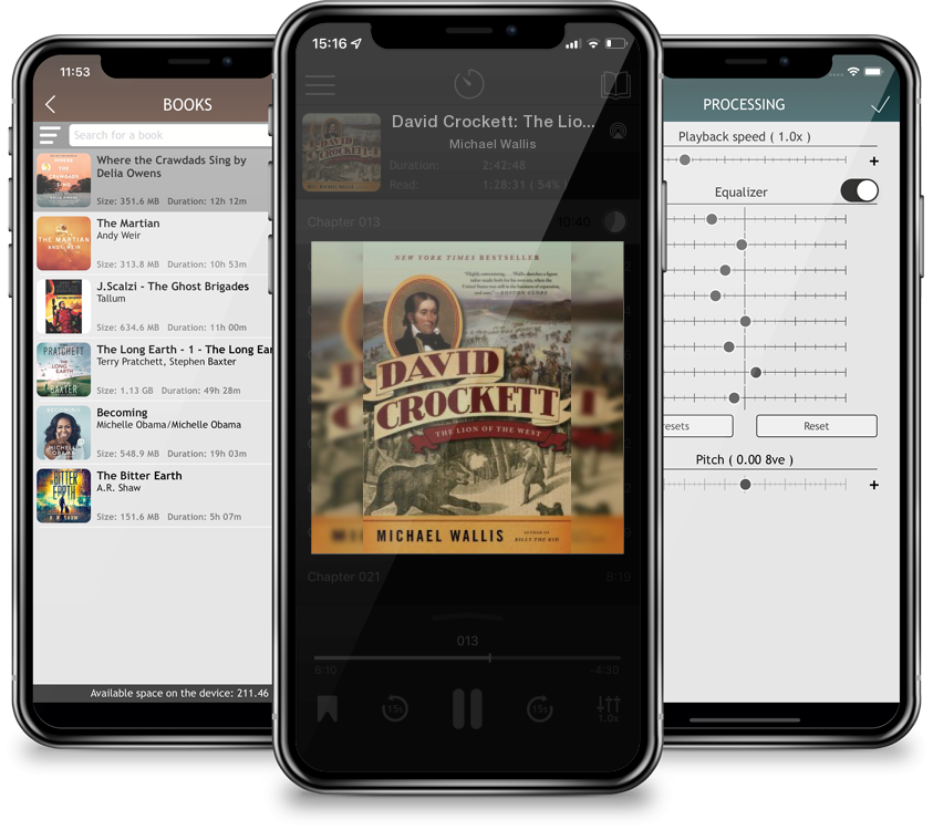 Audiobook David Crockett: The Lion of the West by Michael Wallis
