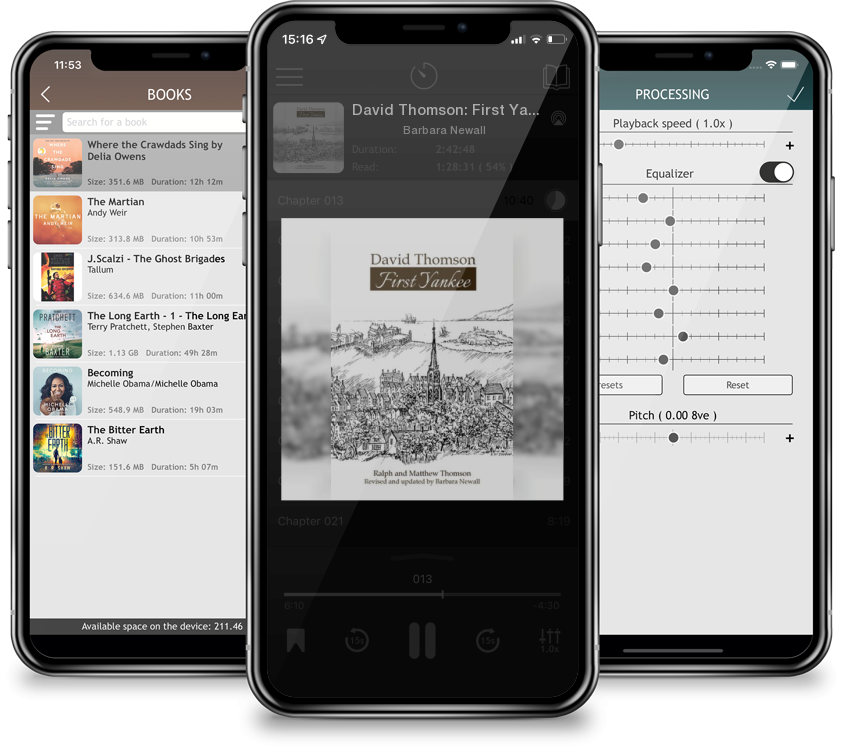 Audiobook David Thomson: First Yankee by Barbara Newall
